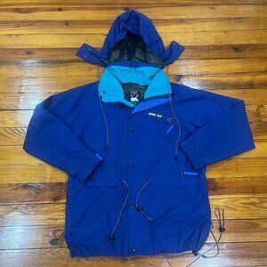 Vent-A-Layer Duofold Gore-Tex Ski/Snowboard Winter Jacket Blue/Teal Men's L VTG